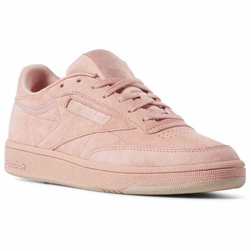 Tenisi Reebok Club C 85 Dama Roz Romania AS4533KL